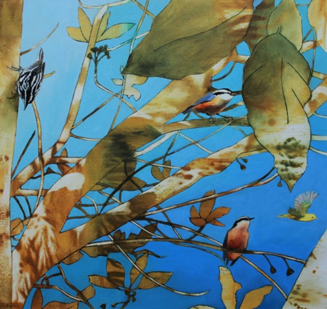 Four Birds
15x15.75
oil on aluminum Four Birds
15x15.75
oil on aluminum